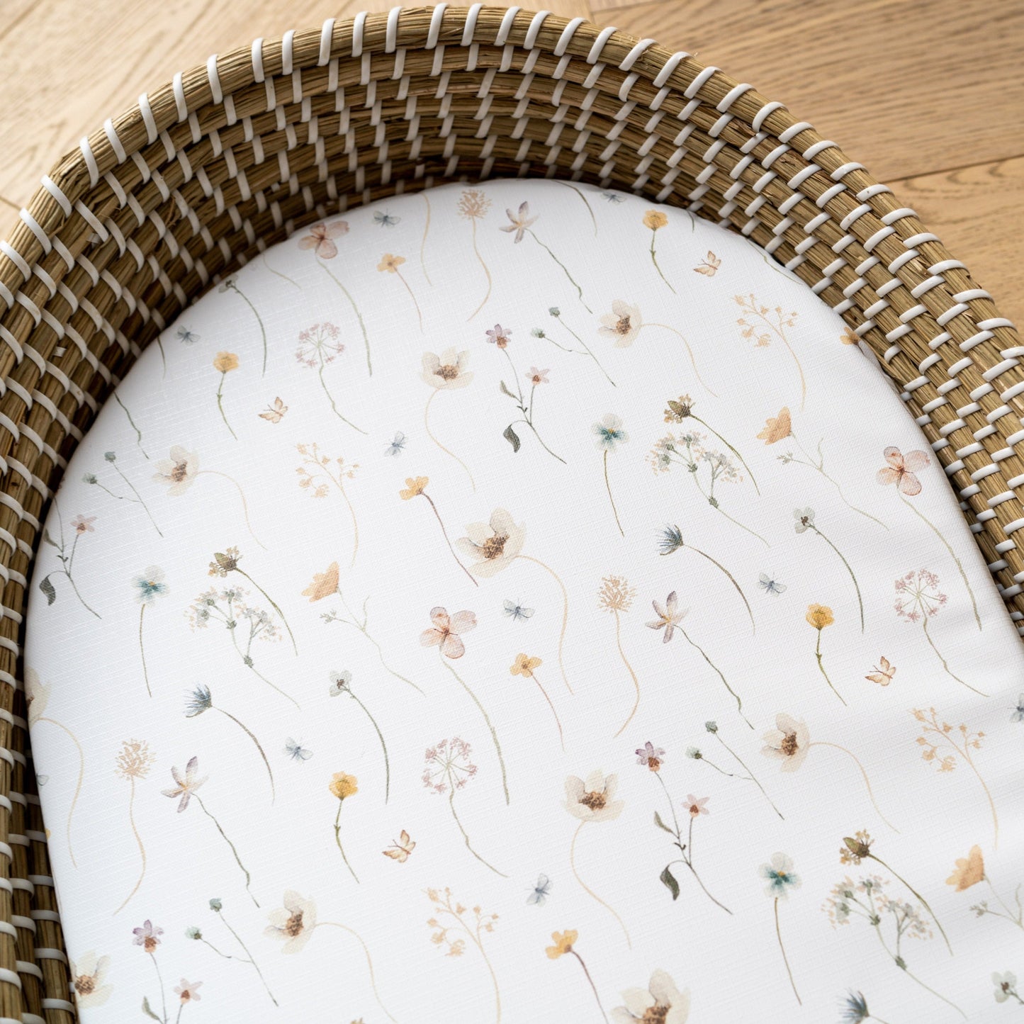 Basket Changing Mat - Spring Flowers