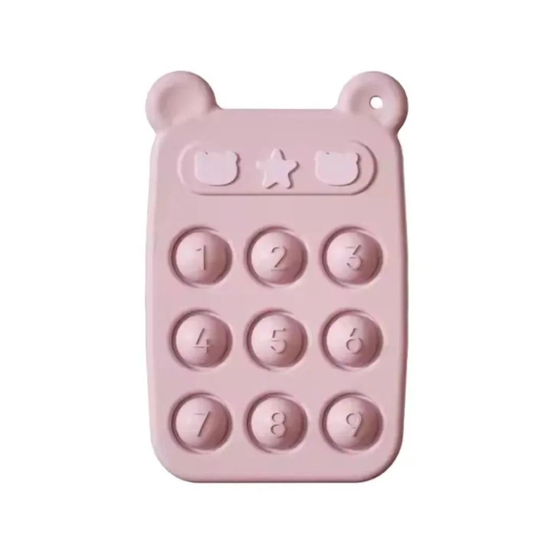 SiliPop - Zappel-Zahlenblock und Beißring aus Silikon für Babys