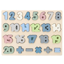 Speel Chunky Houten Nummerpuzzel Vorm Sorteer Puzzel Speelgoed