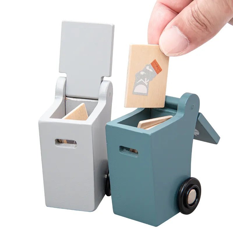 Speel Duw Mee Houten Recycling Vrachtwagen Speelgoed