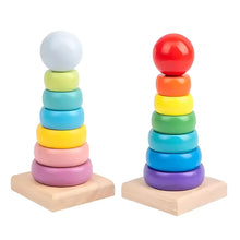 RainbowRings – Holz-Stapelturm Spielzeug für Kinder ab 1 Jahr