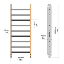 Klimladder in Pikler-stijl