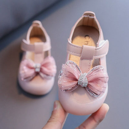 Meisjes Casual Vlinderknoop Prinses Leren Sandalen