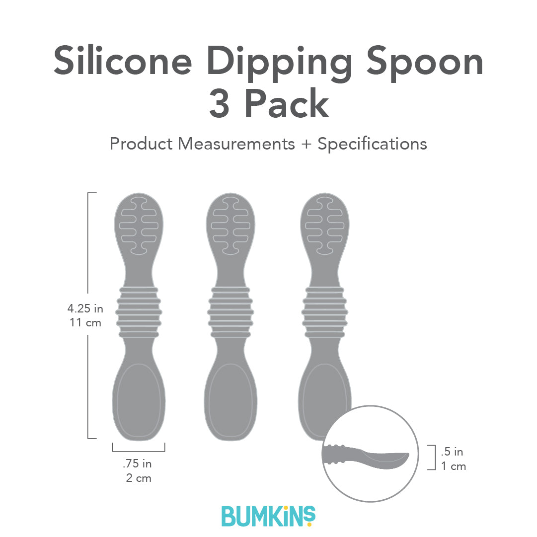 Siliconen diplepels 3-pack: Gumdrop