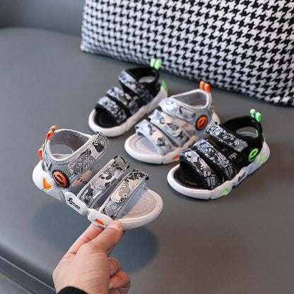 Antislip sandalen met drievoudige klittenband voor kinderen