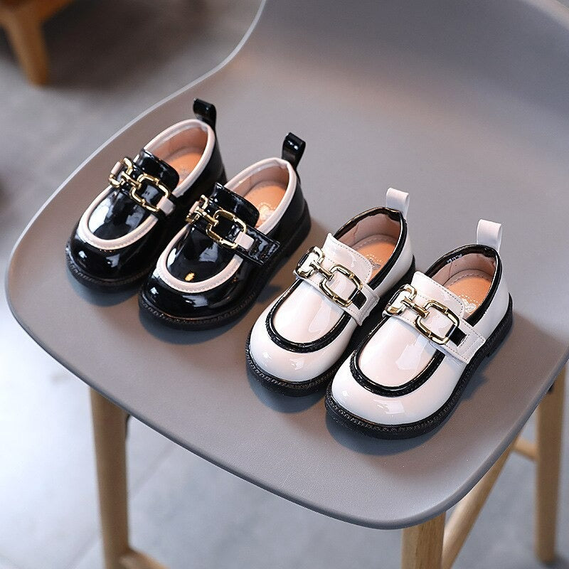 Meisjes leren prinses dans sandalen met zachte zool