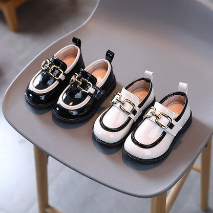 Meisjes leren prinses dans sandalen met zachte zool