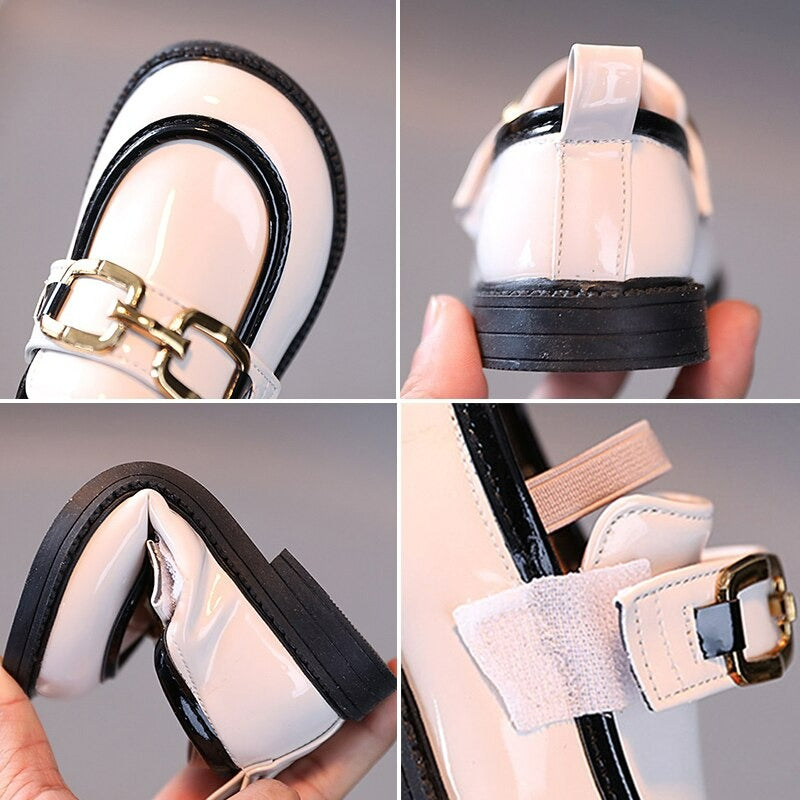 Meisjes leren prinses dans sandalen met zachte zool