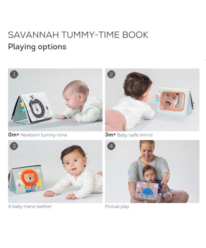 Taf Toys - Książka „Savannah Adventures Tummy Time Book”