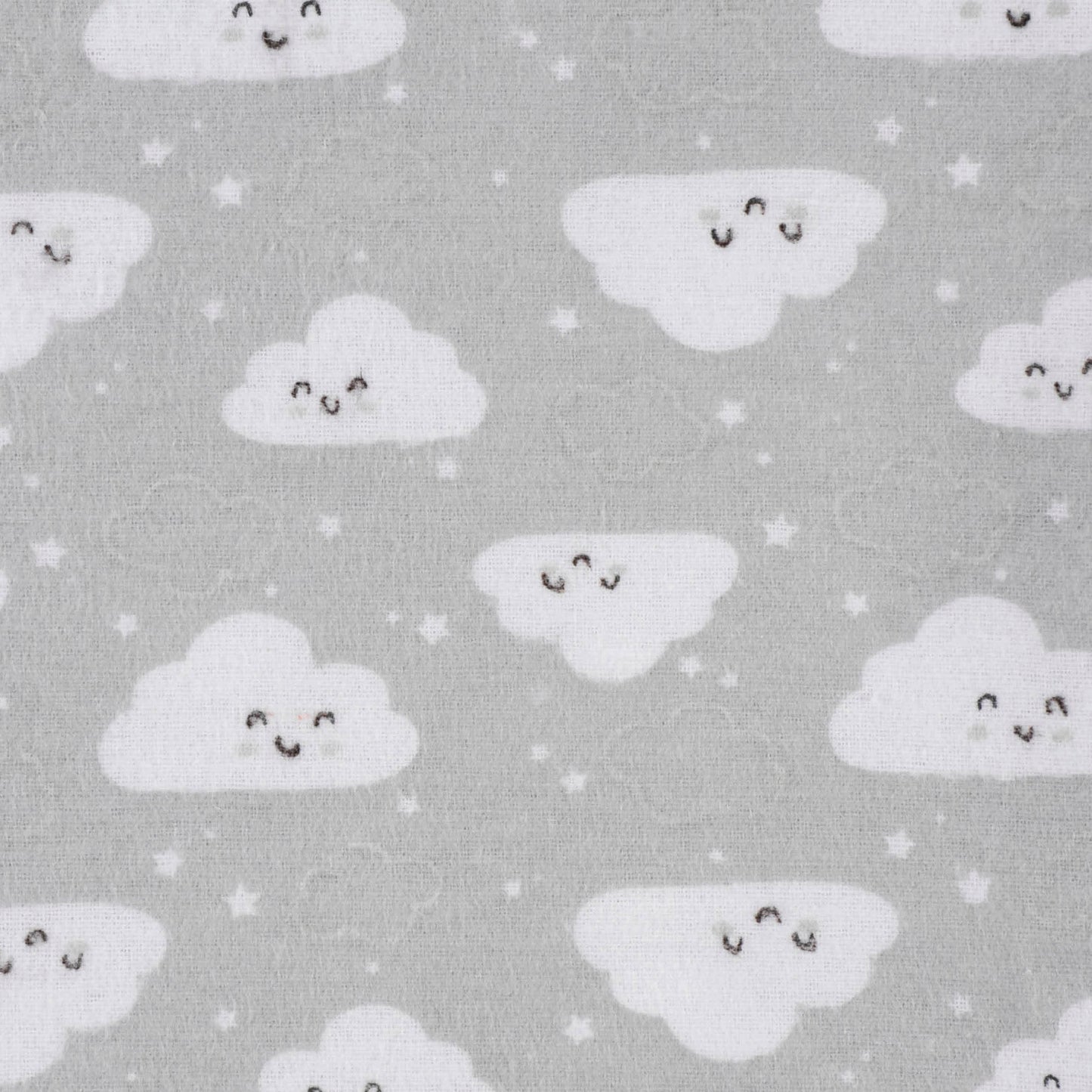 5-Pack Baby Neutral Clouds Flannel Receiving Blankets